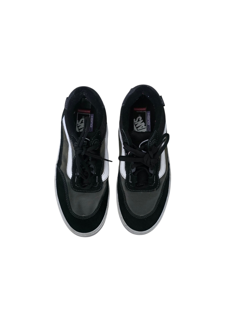 Vans Skateboarding PopCush Old Skool Sneakers Black White Mens 8 - Picture 5 of 8